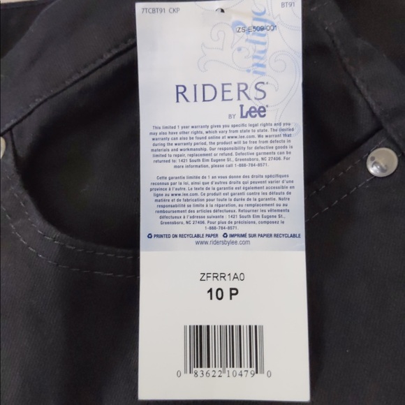 🎅🏻 3/$50 👯‍♀️Host Pick⚡️Riders by Lee Indigo Straight Leg Jean - Picture 8 of 11